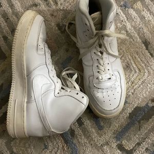 white high top air force nike